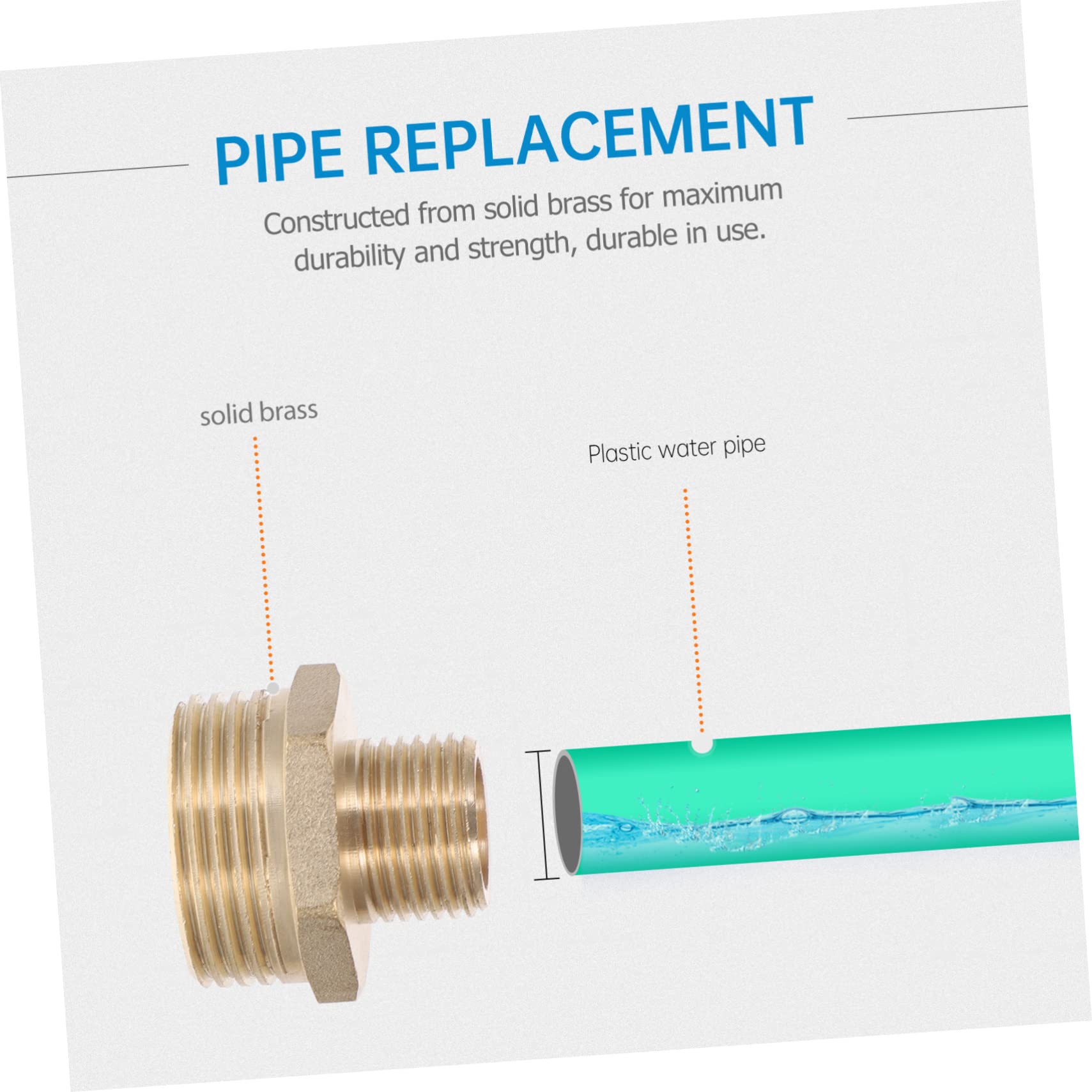 iplusmile 6pezzi Raccordo Riduttore Adattatore per Tubo da Giardino Compatibile per Irrigazione Flessibile e Giardinaggio e Antiruggine Facile Installazione Senza Perdite