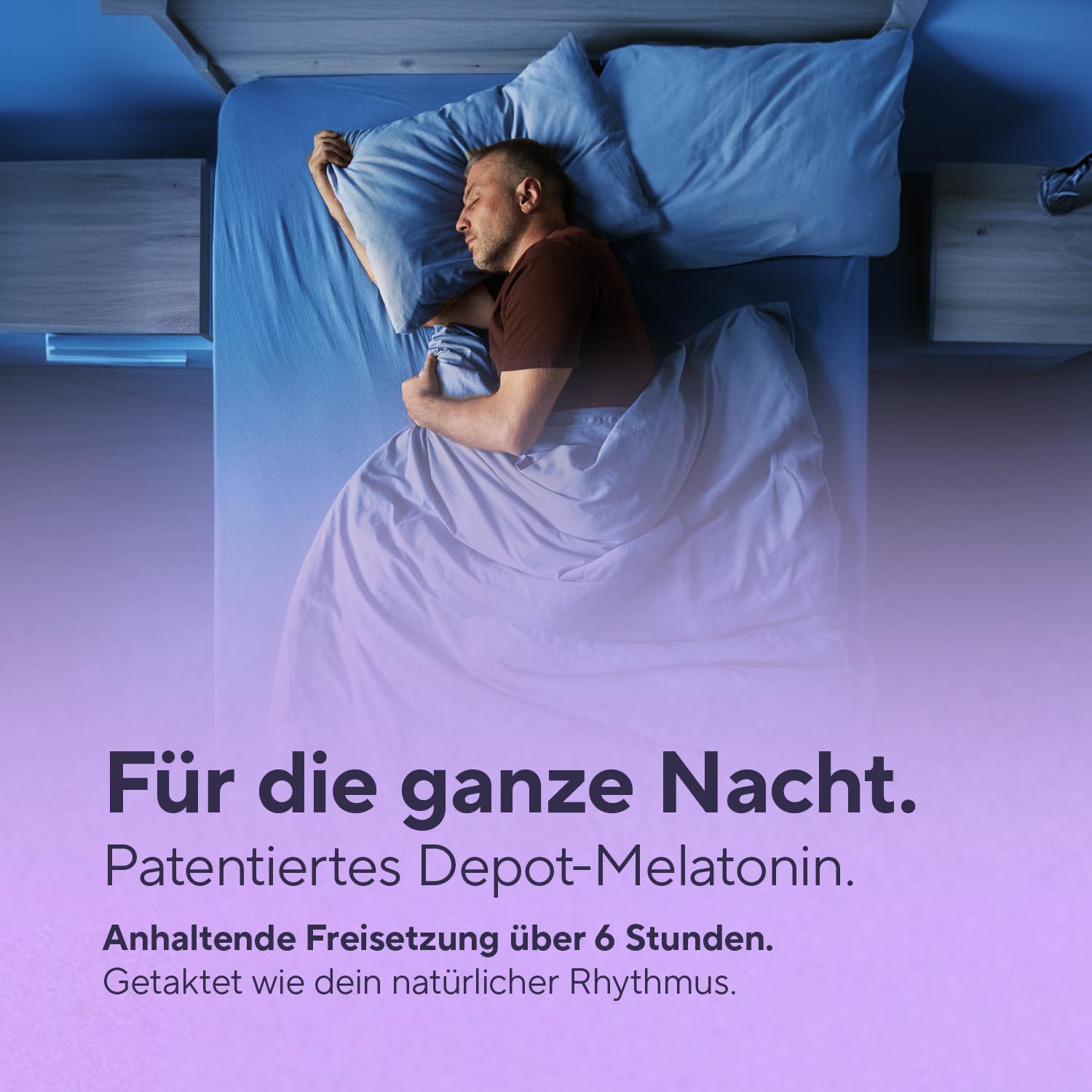 TRUE NATURE® Daily Sleep Kapseln - 90 Stück - 14 in 1 Wirkstoffkomplex - mit KSM 66, L-Tryptophan und 5 weiteren Pflanzenextrakten - Das Original - Made in Germany