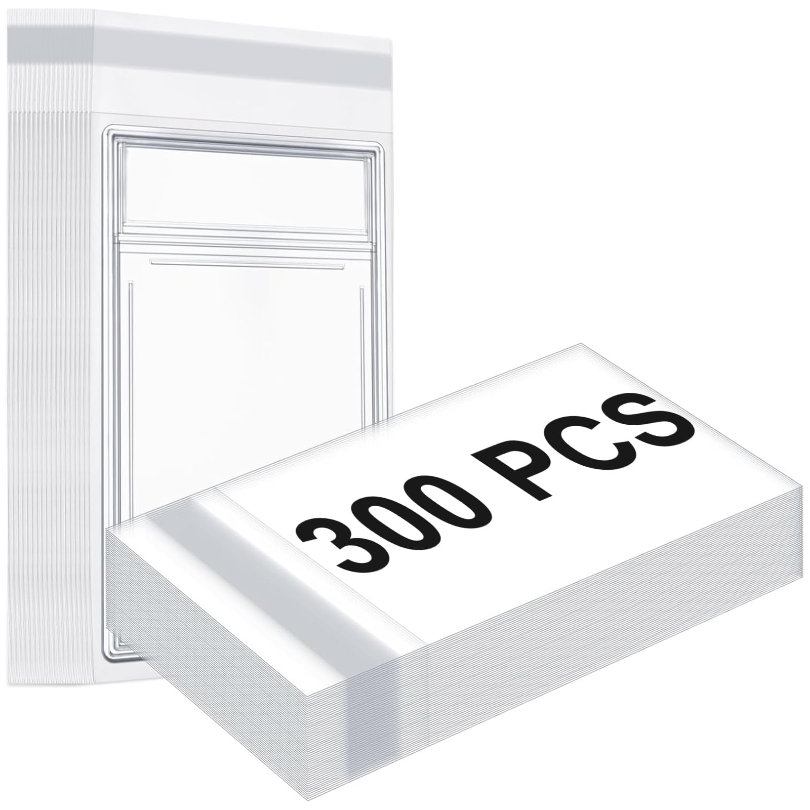Marspark 300 Pcs Graded Card Sleeves Resealable Card Sleeves Protective Slab Holders Bags Compatible with SGC and More Soft Polypropylene Prevents Scratches, Scrapes, Etc