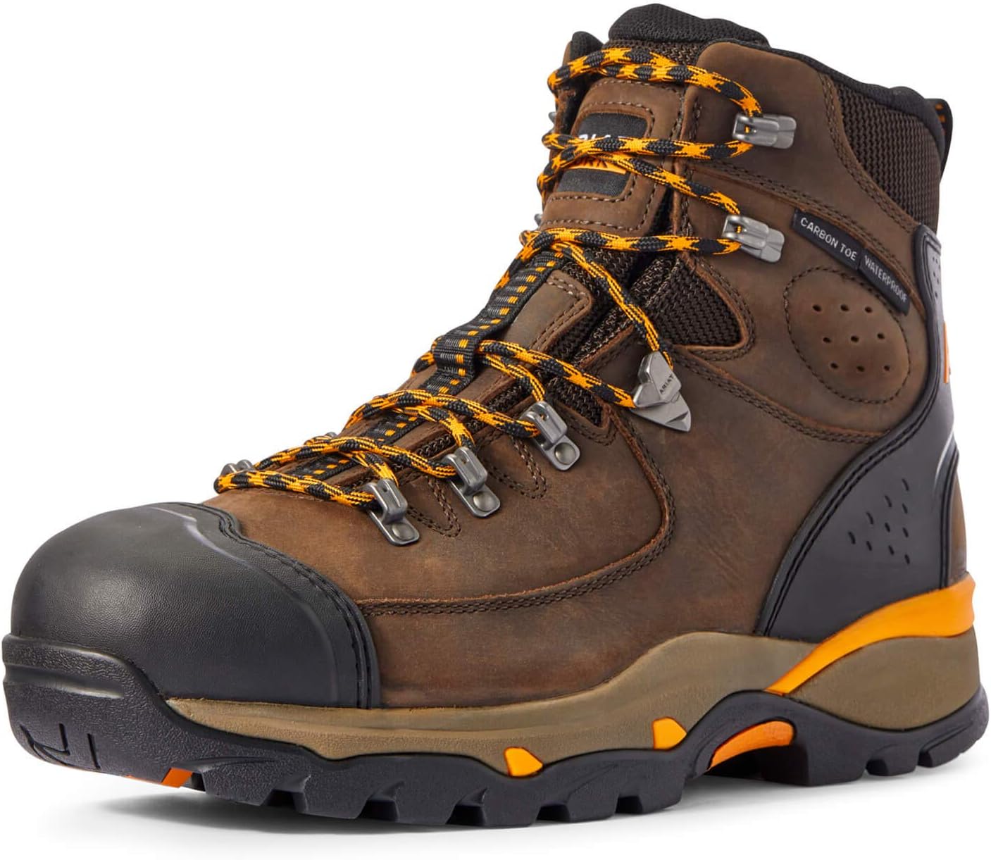 Ariat Mens Endeavor 6" Waterproof Carbon Toe Work Boot Chocolate Brown 10.5 Wide