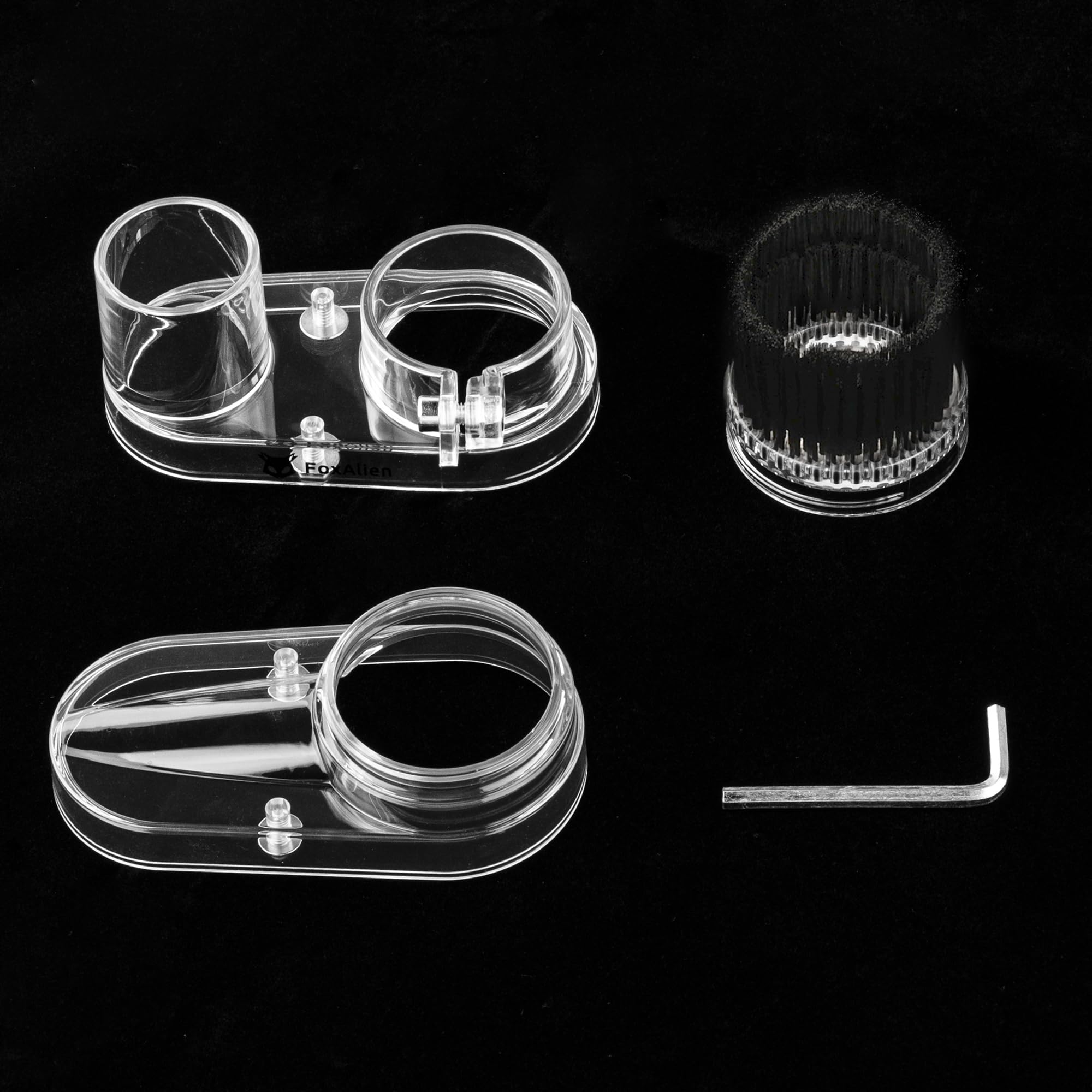 FoxAlien Patin à poussière 42mm pour Mastuer Pro, Masuter 3 CNC Fraiseuse avec moteur de broche 42mm, tuyau diamètre 38mm