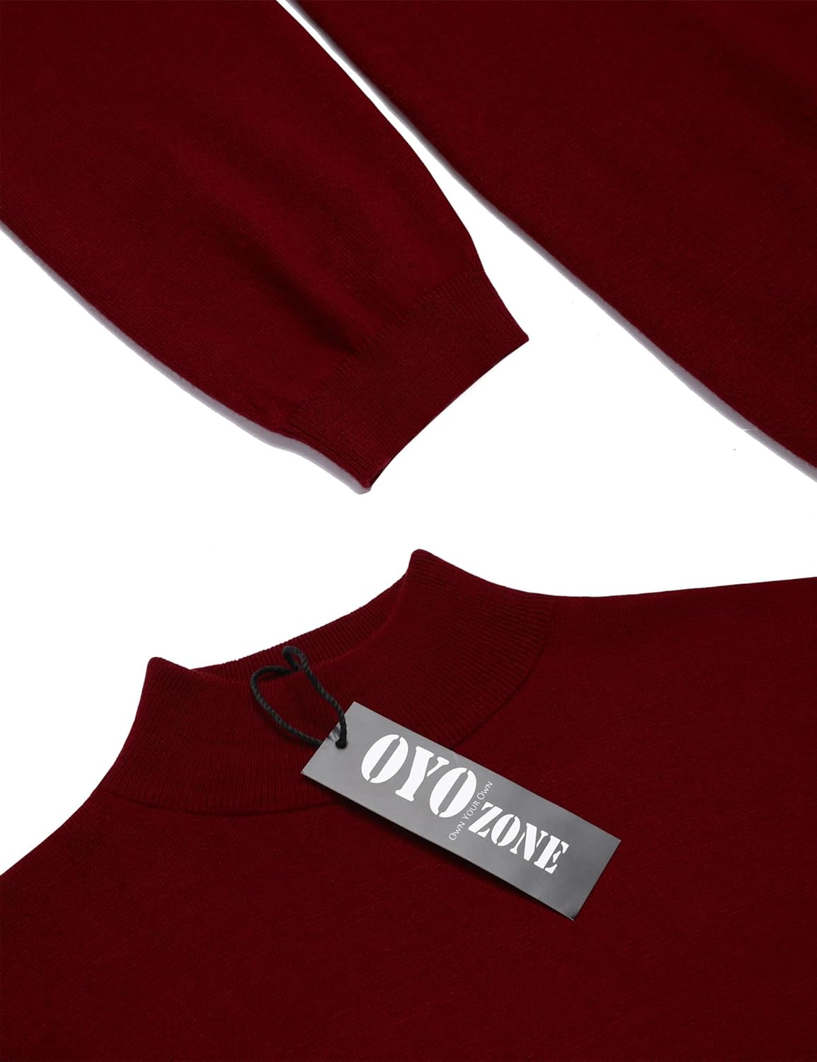 Men's Slim Fit Mock Turtleneck Pullover Sweater Casual Basic Knitted Thermal Sweaters - Image 4