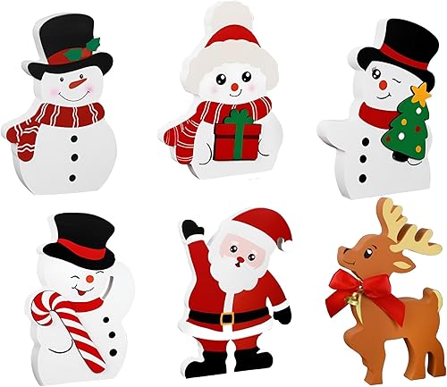 Bonitos adornos de Navidad para interiores, reno con campanas, Papá Noel, muñeco de nieve de caramelo, letrero de caja, decoración del hogar para