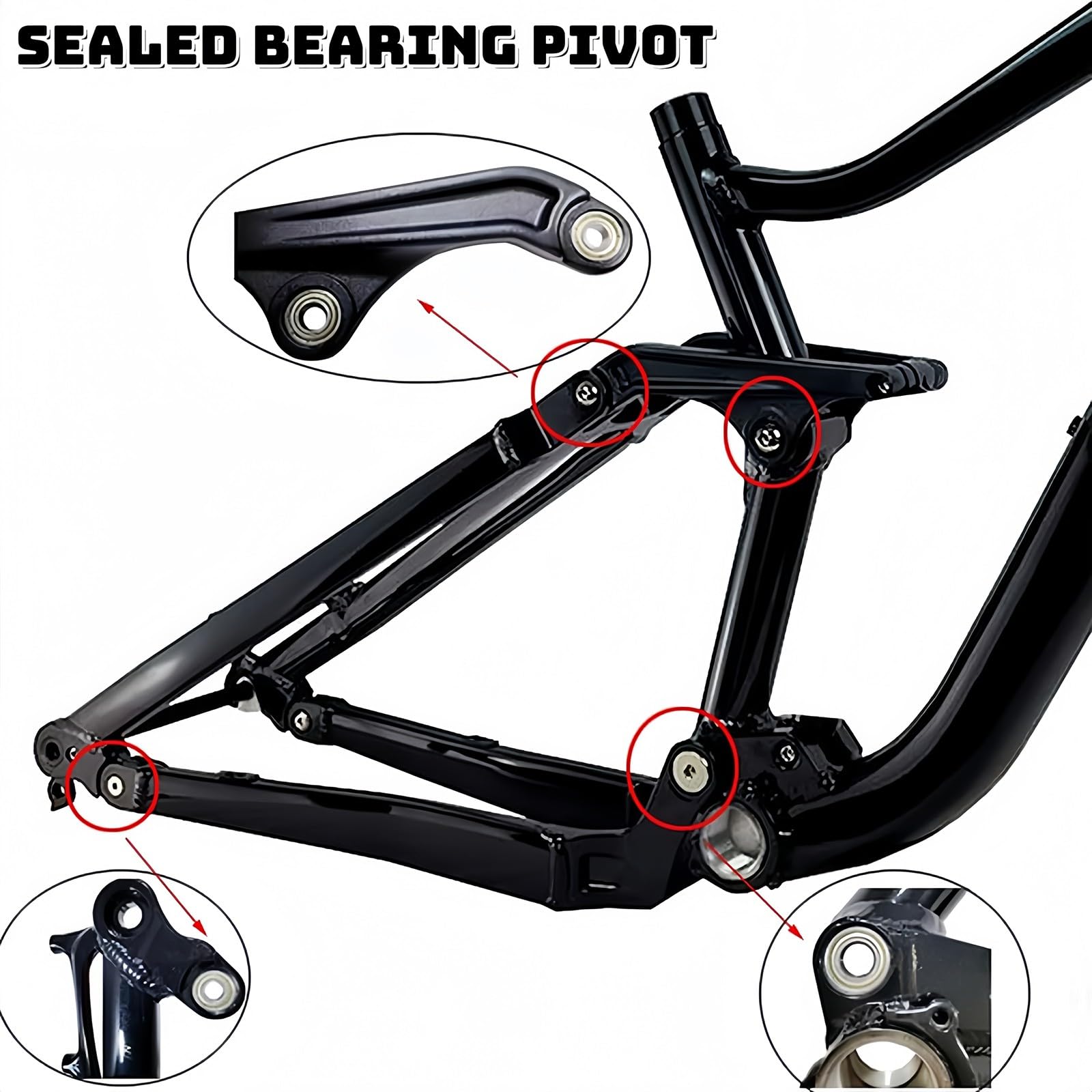 MTB Rahmen 27.5Er/29Er 16''/18'' DH/XC/AM Mountainbike Aufhängungsrahmen Scheibenbremsrahmen Boost Steckachse 148Mm