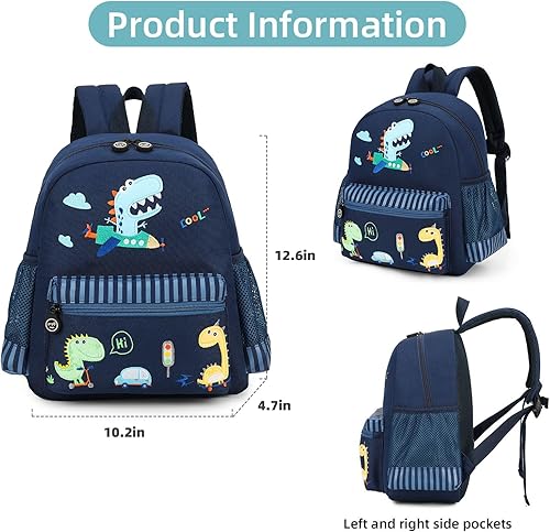 Miniatura 3 de willikiva mochila con animales en 3D para niños y niñas pequeñas, bonitos, animales de zoológico