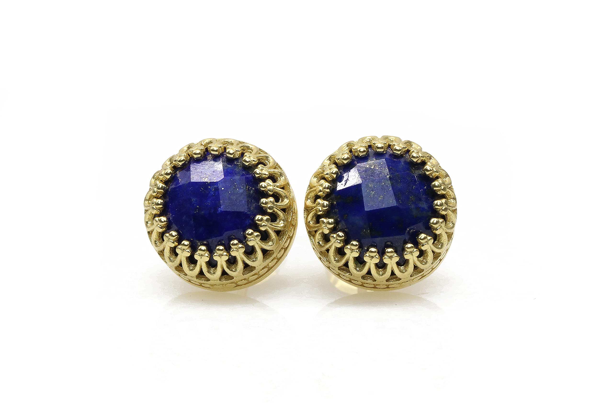 Pendientes de Lapislázuli en Plata de Ley - Pendientes de Azul Celeste para Mujer - Pendientes para el Baile de Graduación, San Valentín, Día de la Madre, Dama de Honor - Hechas a Mano