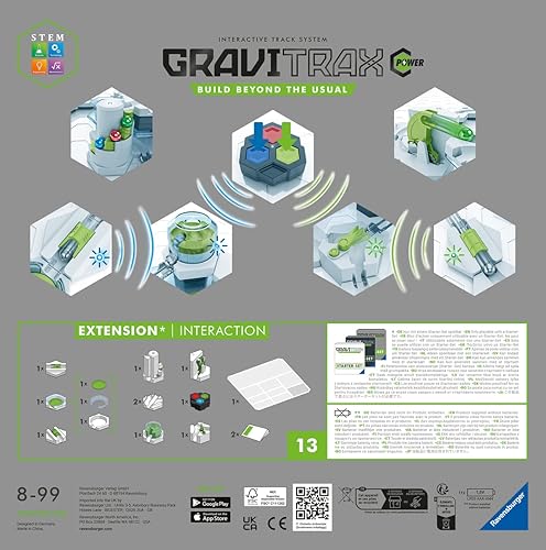 Miniatura 2 de Ravensburger Interacción de extensión de potencia GraviTrax | STEM y juguete de construcción | Juego de carreras de mármol y laberinto | Sistema de