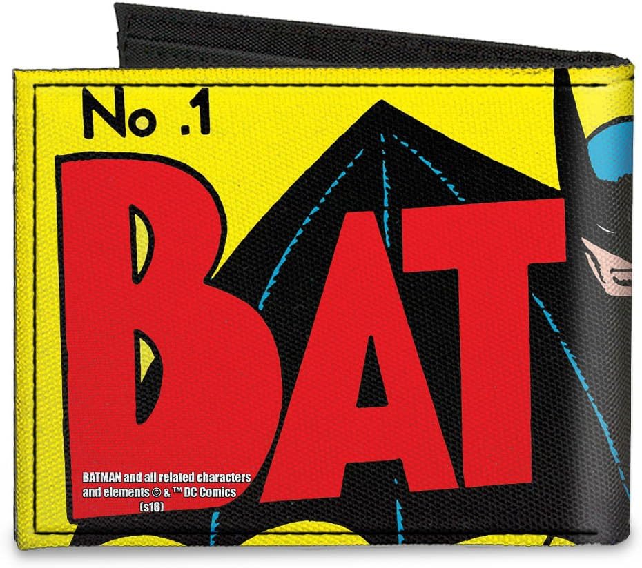Buckle-Down Canvas Bi-fold Wallet - Classic Batman Issue #1 Robin & Batm Accessory