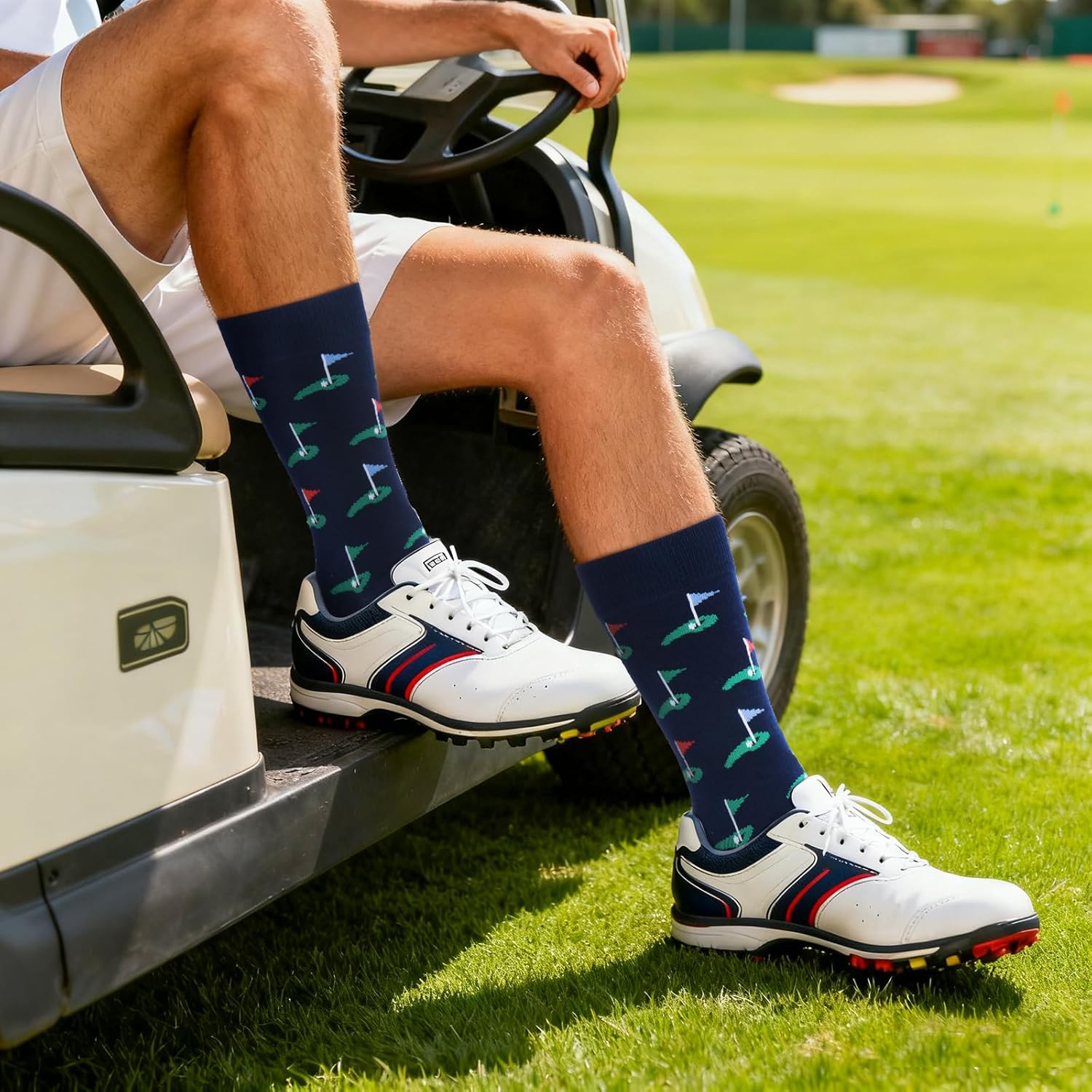 Funny Golf Socks for Men, Novelty Crew Socks Size 8-12, Golf Gifts for Men, Humorous Golfer Presents - Image 5