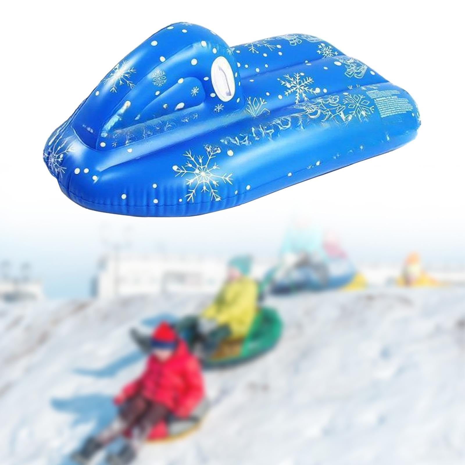 Slittino Gonfiabile, Fondo Spesso con Maniglie, Giocattoli da Neve per Sport all'Aria Aperta, Scivolo,