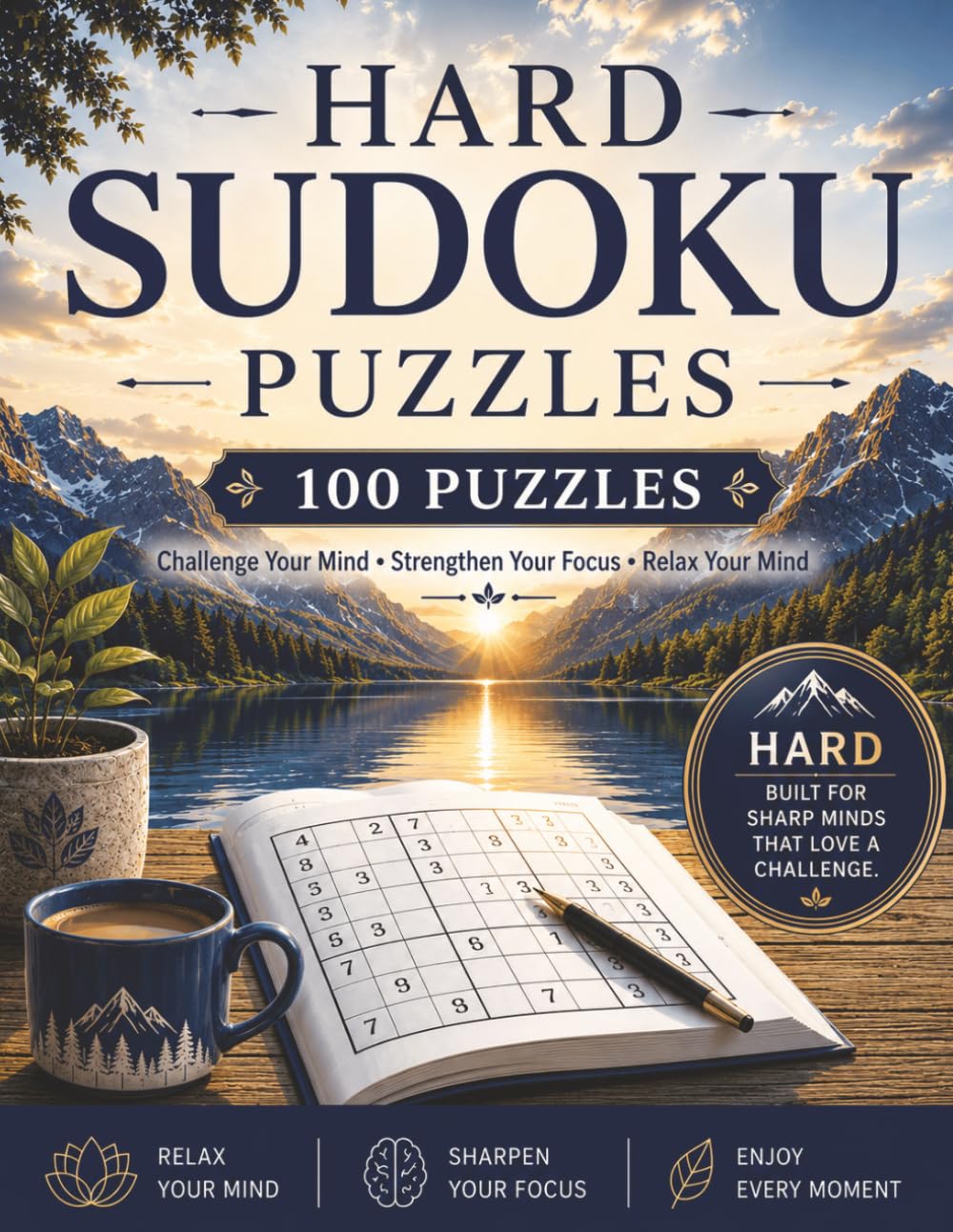 100 Hard Sudoku Puzzle: Large Print Sudoku for Adults and Seniors Seeking a Greater Challenge