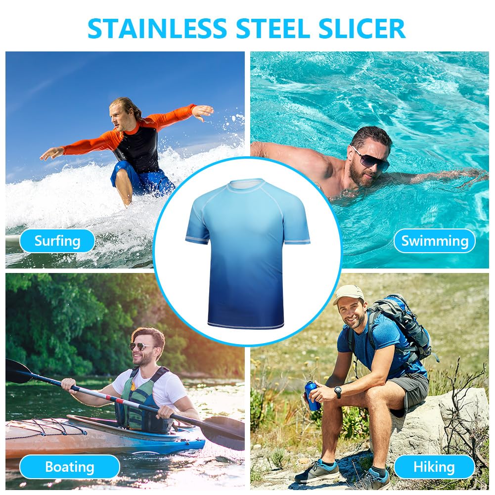 Rashguard Homme Anti-UV Manches Courts T-Shirt de Sport pour Natation Surf Plongée Séchage Rapide