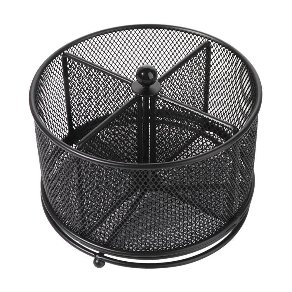 Schreibtisch-Organizer aus Netzstoff, um 360 Grad drehbarer Stifthalter, multifunktionaler Schreibtisch-Organizer für Heimbüro, langlebiges und stilvolles Design