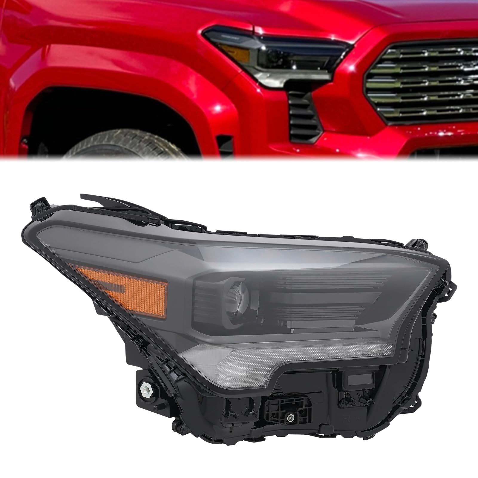 Headlight Assembly for Toyota Tacoma 2024-2025, LED Headlamps for Right Side, OE Number: 81110AK020 (Right)