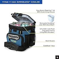 Vista 16 de Titan by Arctic Zone Deep Freeze Cooler - Enfriador de cuerpo duro sin cremallera, aislamiento de congelación profunda, forro de cuerpo duro