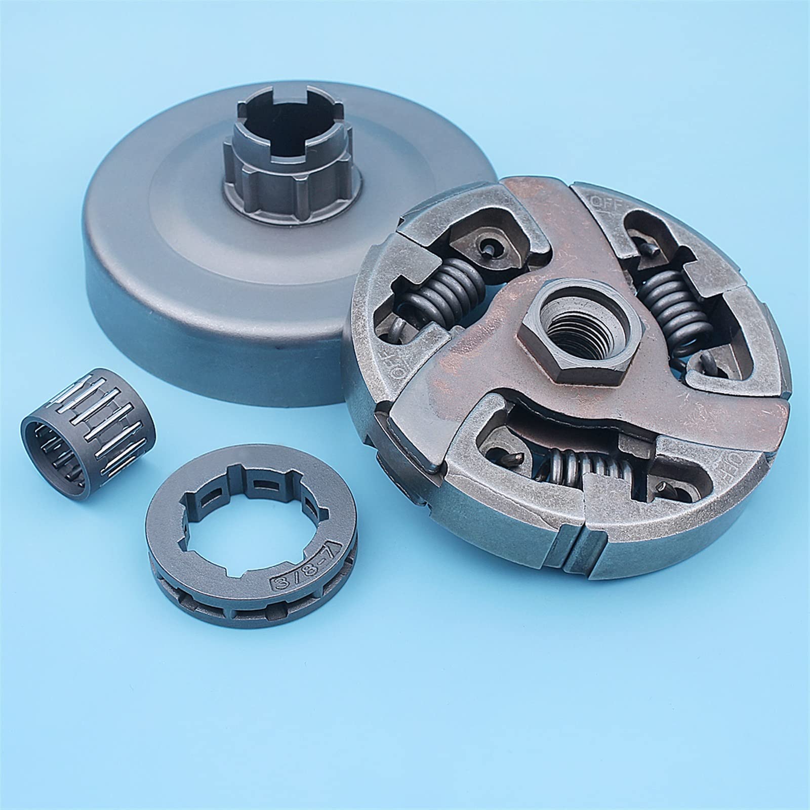 Kit de cojinete de tambor de embrague de piñón de llanta 3/8 apto for Husqvarna 394 395 394XP 395XP 185 285 repuestos de motosierra