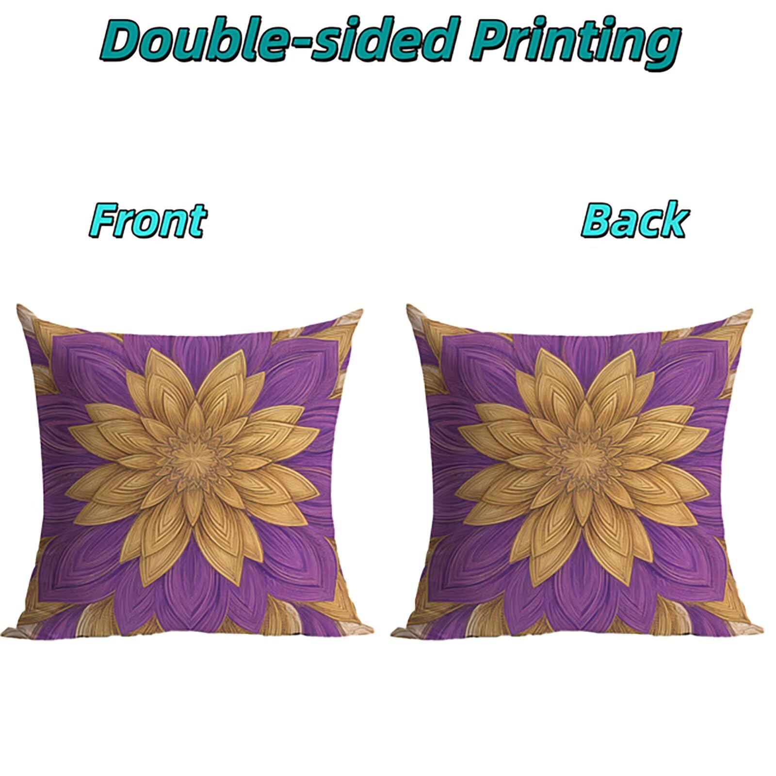 Kopfkissenbezug Yellowish Purple Outdoor 55x55cm Kissenbezug THDZ-2330