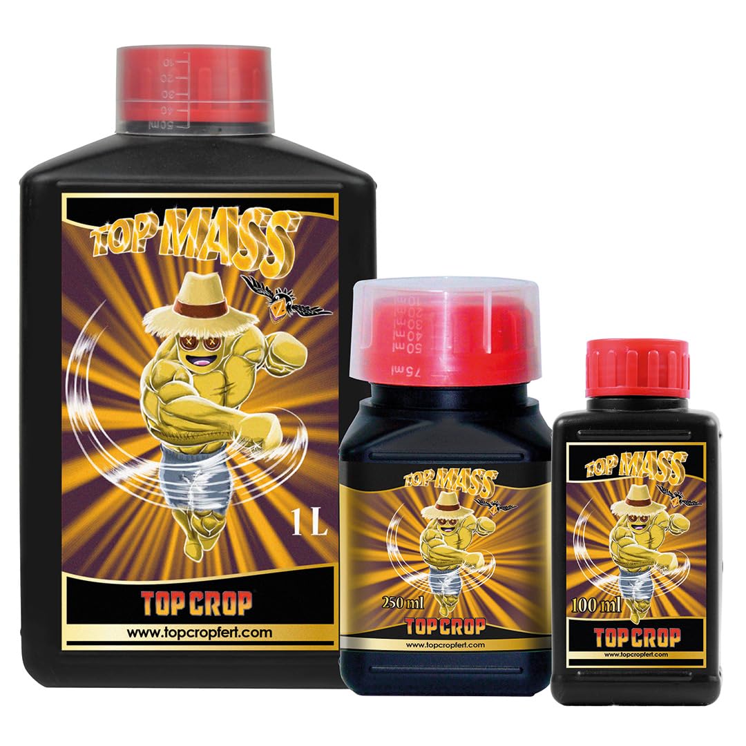 Top Mass de Top Crop 250 ml – Bioestimulante para crecimiento de plantas | Aumenta masa y desarrollo vegetal | (250 ml)