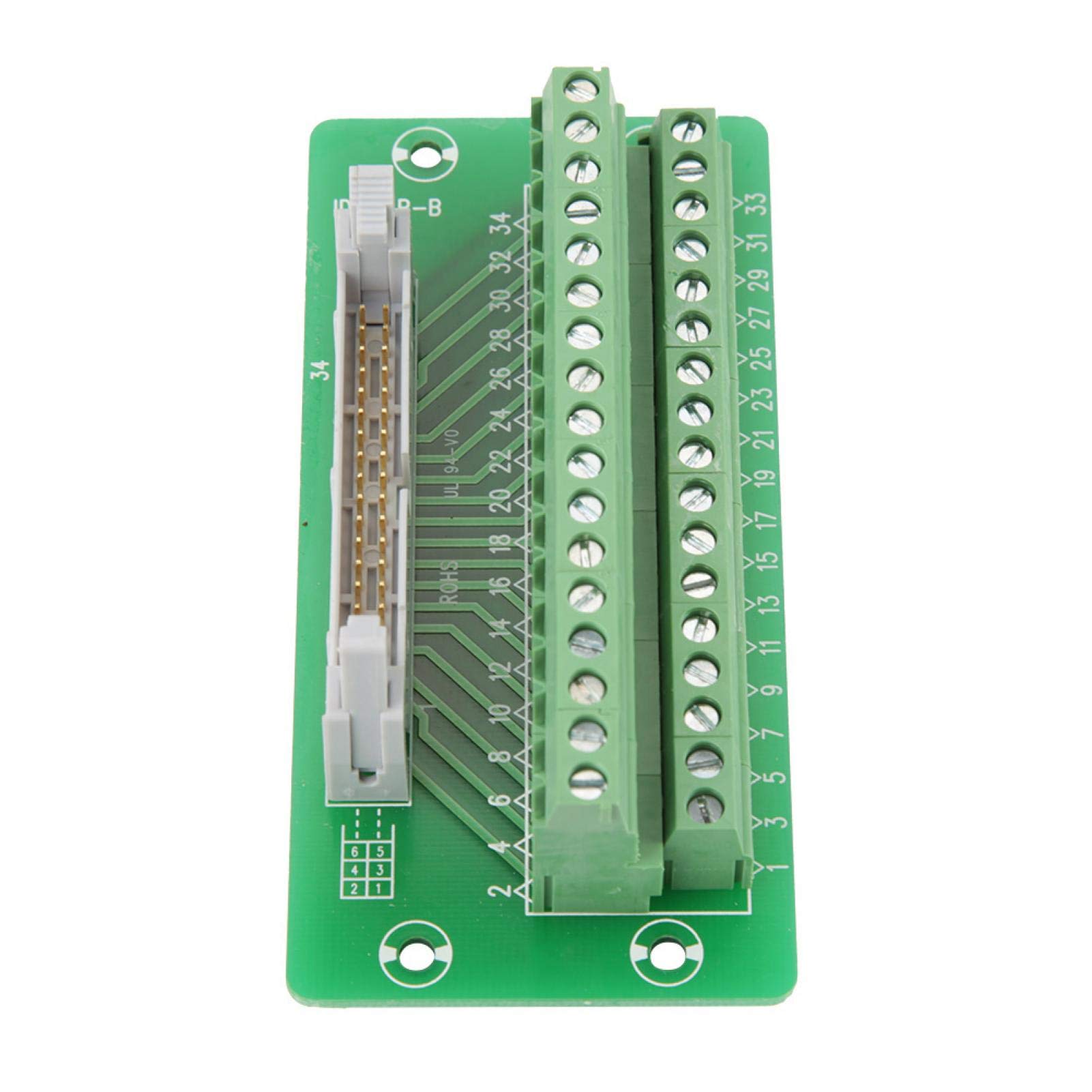 IDC34P 34-Pin-Stiftleiste, Breakout-Board-Modul, Klemmenblock, SPS- Schnittstelle mit Halterung