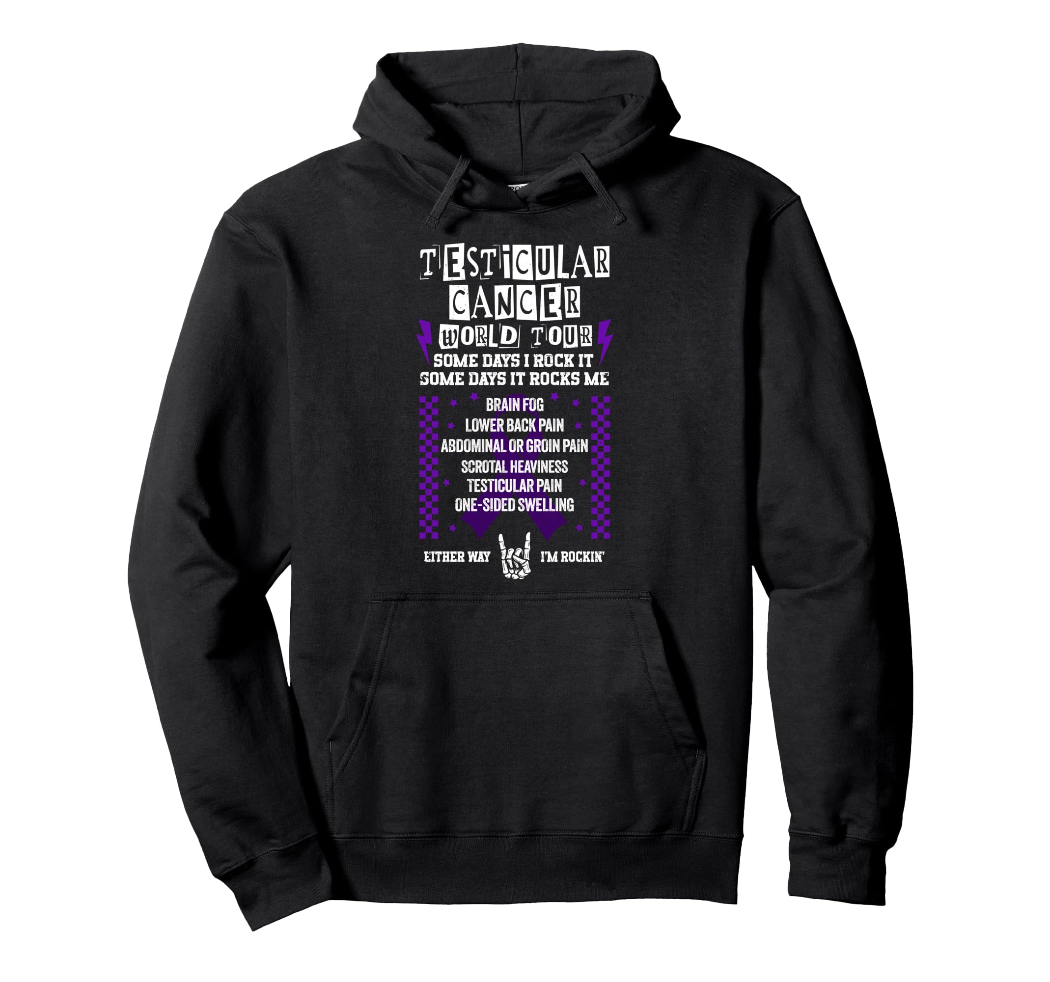Testicular Cancer Awareness Funny Testicle Removal Surgery Pullover Hoodie