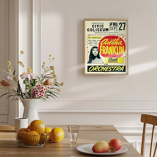 Miniatura 5 de Póster de concierto vintage de Soul Music Legend de 11 x 14 pulgadas, arte de pared de Soul Music Queen Culture Black Culture - R&B Motown African
