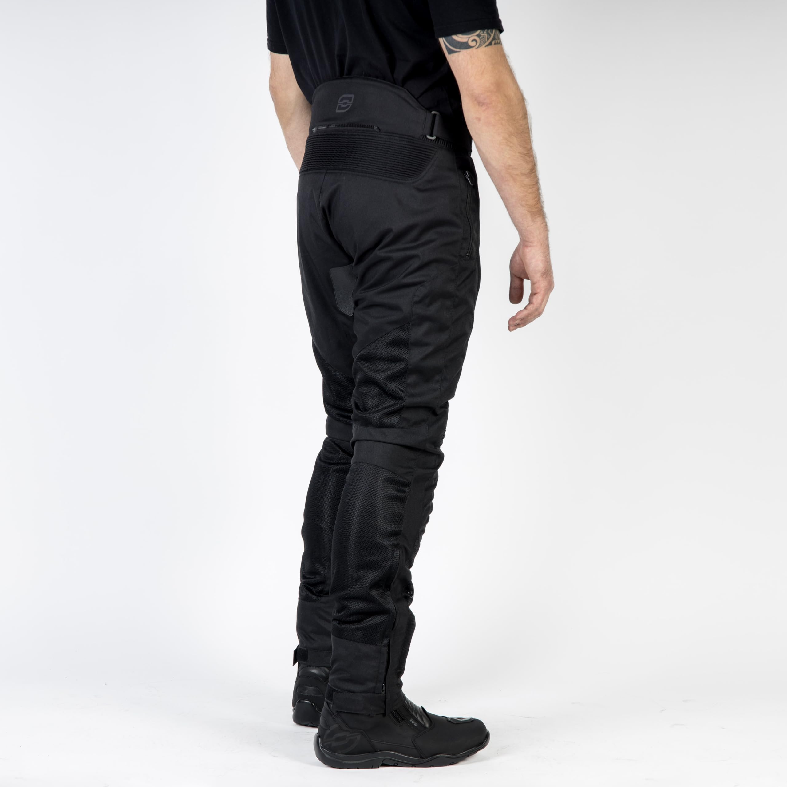OZONE MOTO Dart Motorradhose Herren | Textil | Knieprotektoren Stufe 1 | Taschen für Hüft und Steißbeinprotektoren | Große Mesh Belüftungspaneele | Größen bis 10XL
