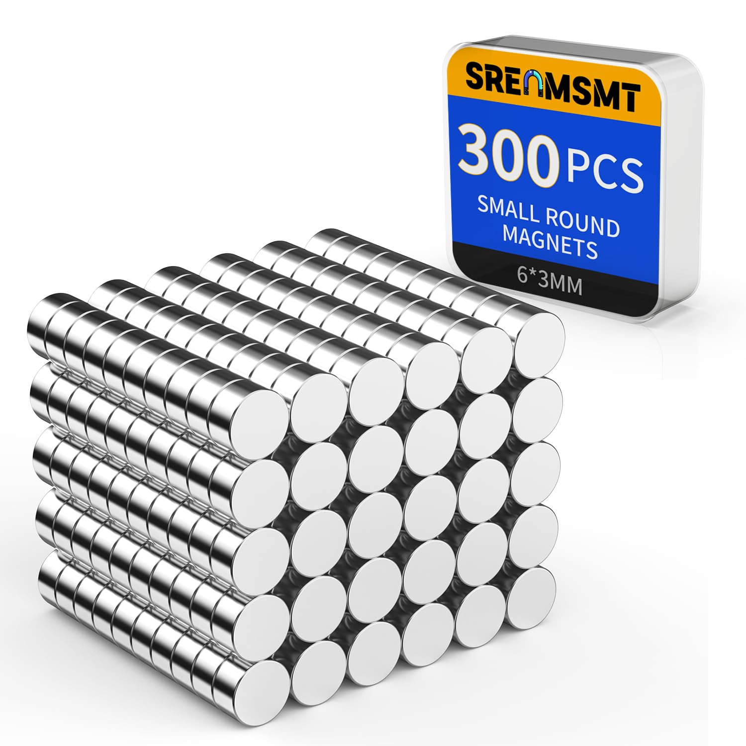 Round Magnets, 6x3mm Neodymium Magnet for Crafts, 150 Pack — Amazon image 17