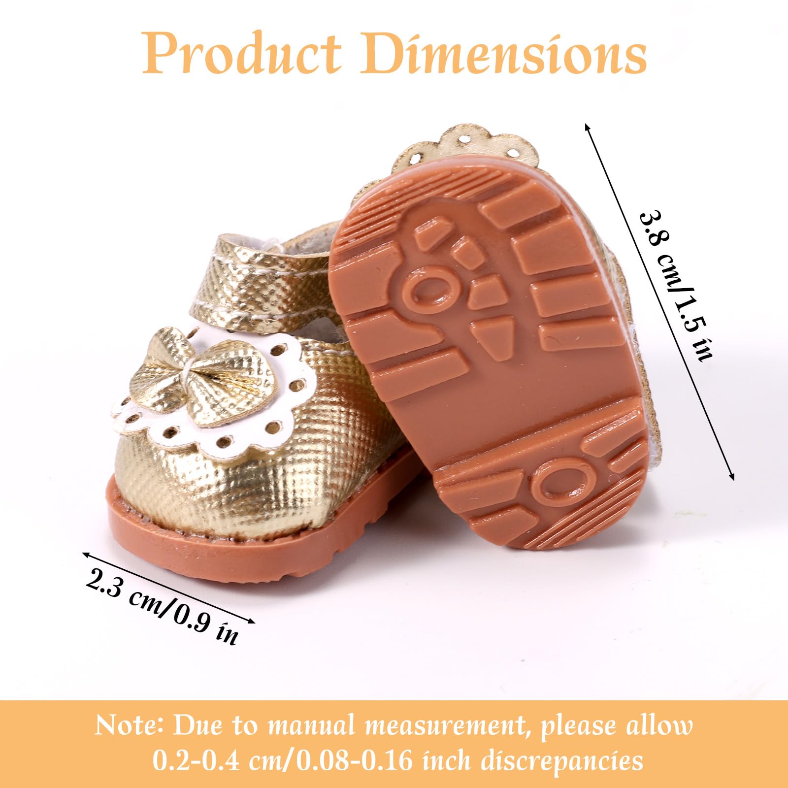 2 works Mini Doll Shoes for Dolls 2 Styles 6.69in Mini Doll Clothes Shoes Fashion Kawaii Canvas Sneaker for Toy Outfit Accessories - Image 2