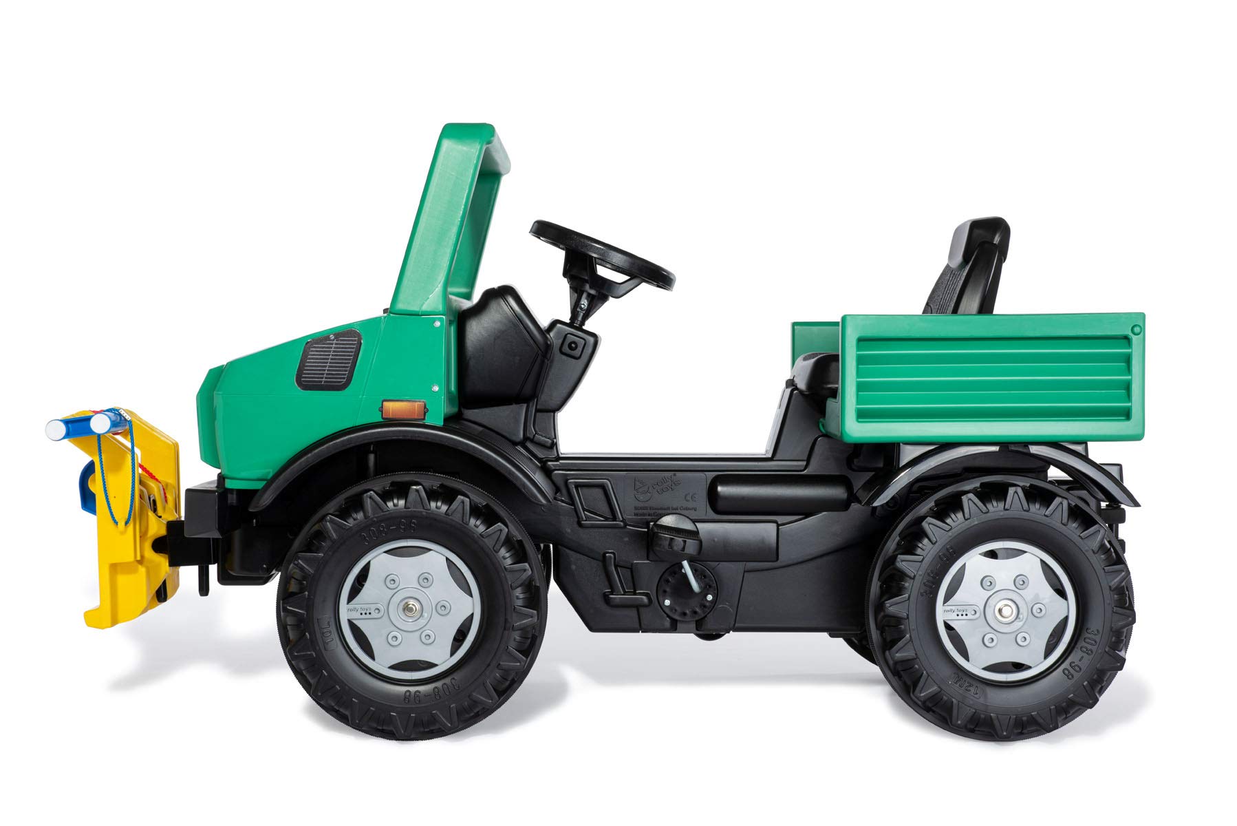 ROLLY TOYS- Mercedes-Benz Auto RollyUnimog Forst Edition 2020 (unimog, Veicolo a Pedale), incl. RollyPowerwinch, Sedile Regolabile, Pneumatici silenziosi, Singolo, Colore Verde Menta, Grande, 038244
