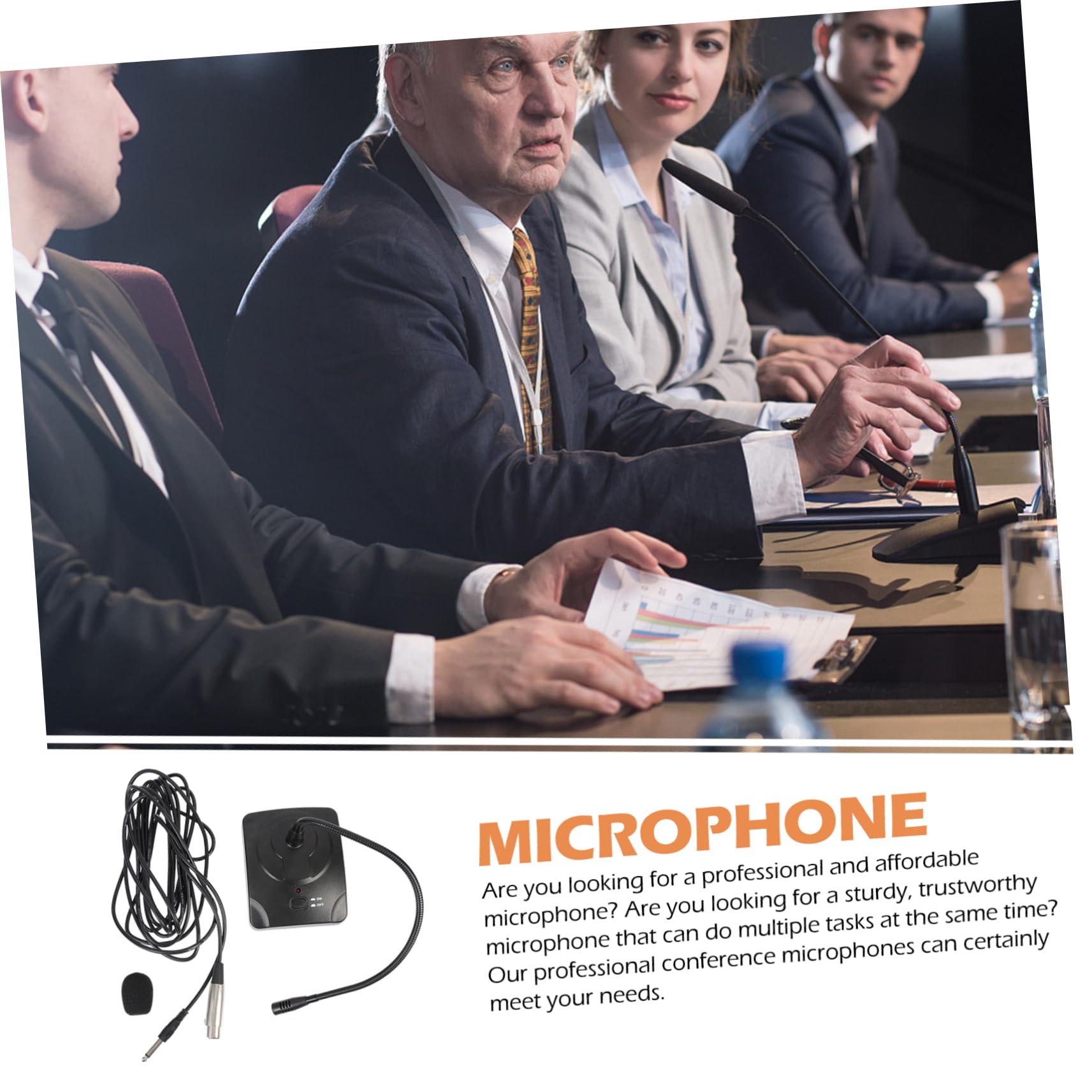 UPKOCH Micrófono De Oficina Compatibilidad Alta Micrófono De Escritorio Práctico Compatible Grabación y Transmisión