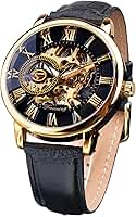 Relógio mecânico masculino Forsining Royal Roman Number marca de luxo esqueleto