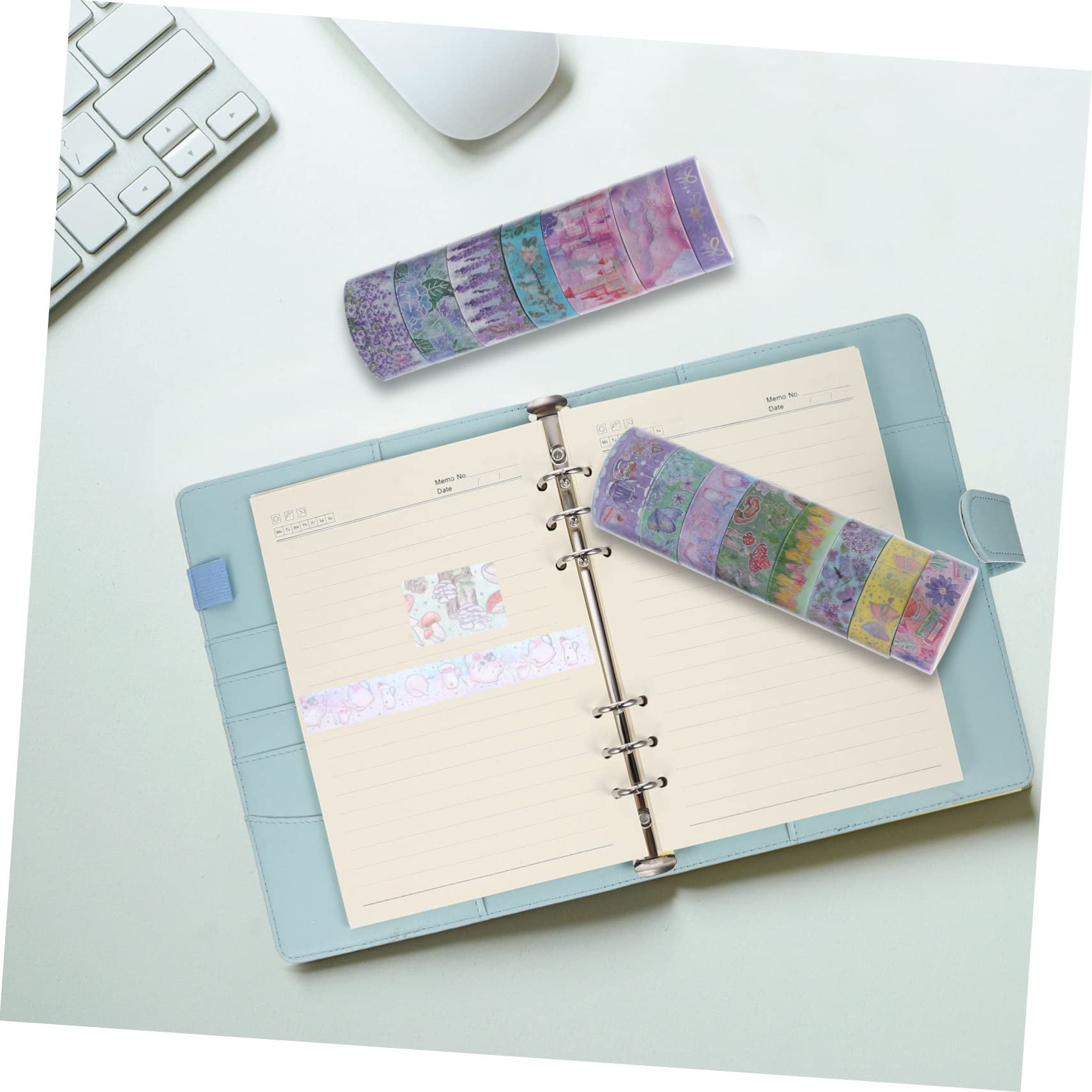 NUOBESTY 45rollen Dekorative Klebebänder Mit Blumenmuster Selbstklebende Washi-tapes Für Scrapbooking Planner -projekte Für Schule Basteln Und Kreative Gestaltung