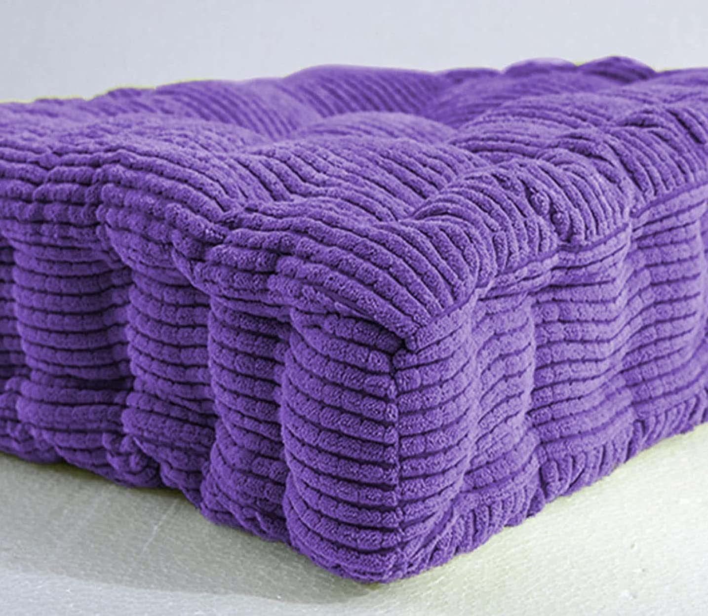Waigg Kii Thick Chair Cushion Seat Pad 45X45CM/50X50CM,Soft Chair Pad Seat Cushion Armchair Cushions for Home Garden Office Car Indoor Outdoor (40X40CM,Purple)