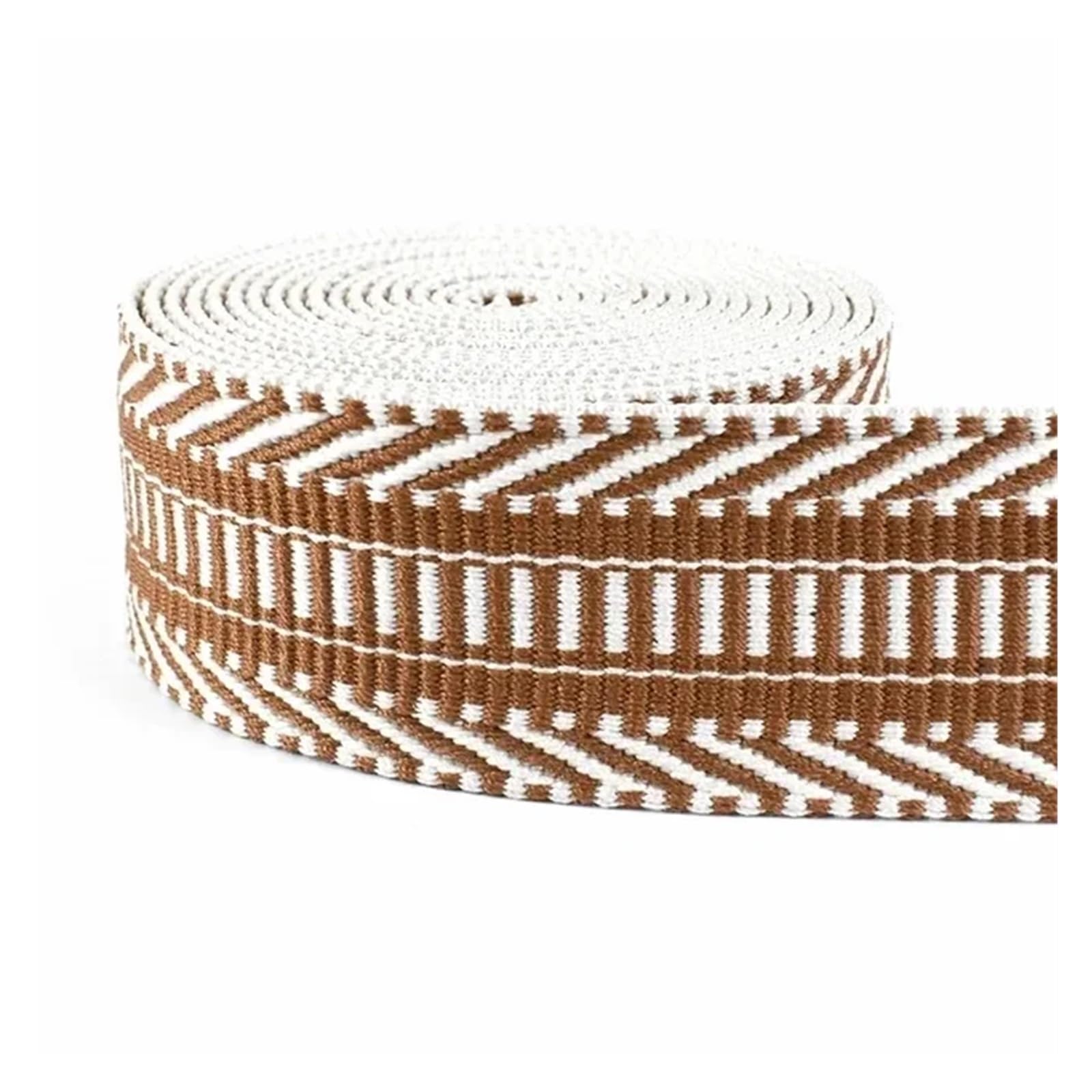3/5/8/10Meters 3/2'' 38mm Polyester Cotton Jacquard Webbing Tapes Bag Strap Belt Lace Ribbons Garment Sewing Decoration(Khaik,3Meters)