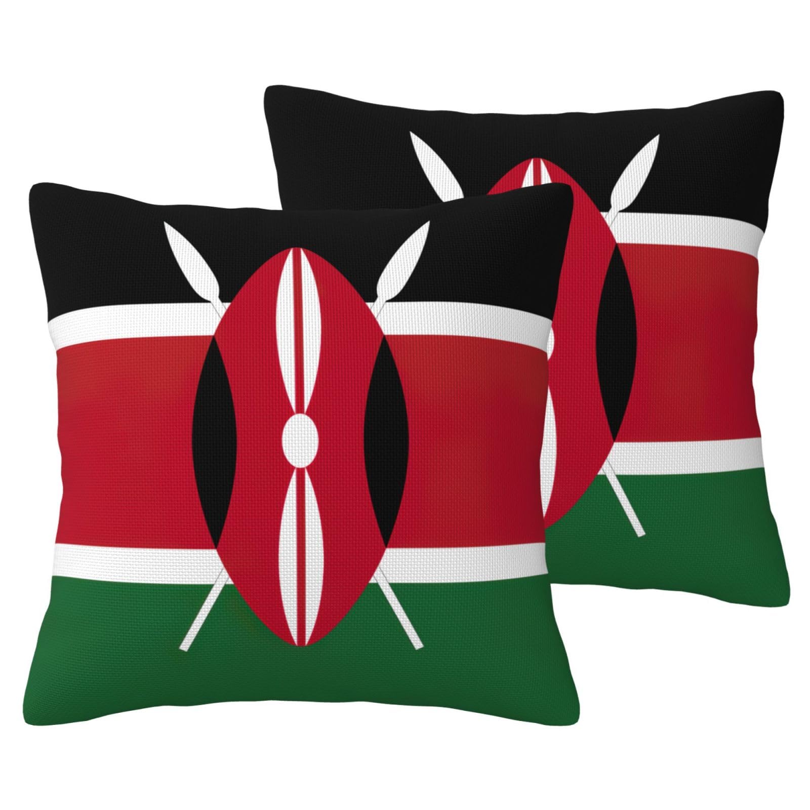 Housse de coussin Kenya de qualité EdWal lot de 2 finitions soignées
