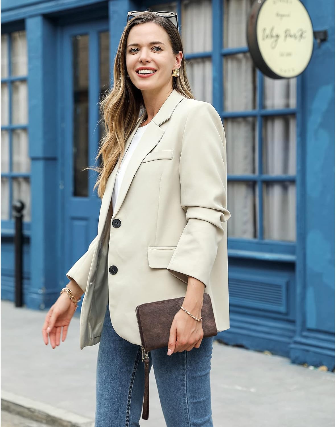 CLUCI Women Wallet Large PU Leather Wristlet Purse for Women RFID Blocking Zip Around Card Holder Ladies Travel Clutch | RFID, Bifold, Wristlet, Large