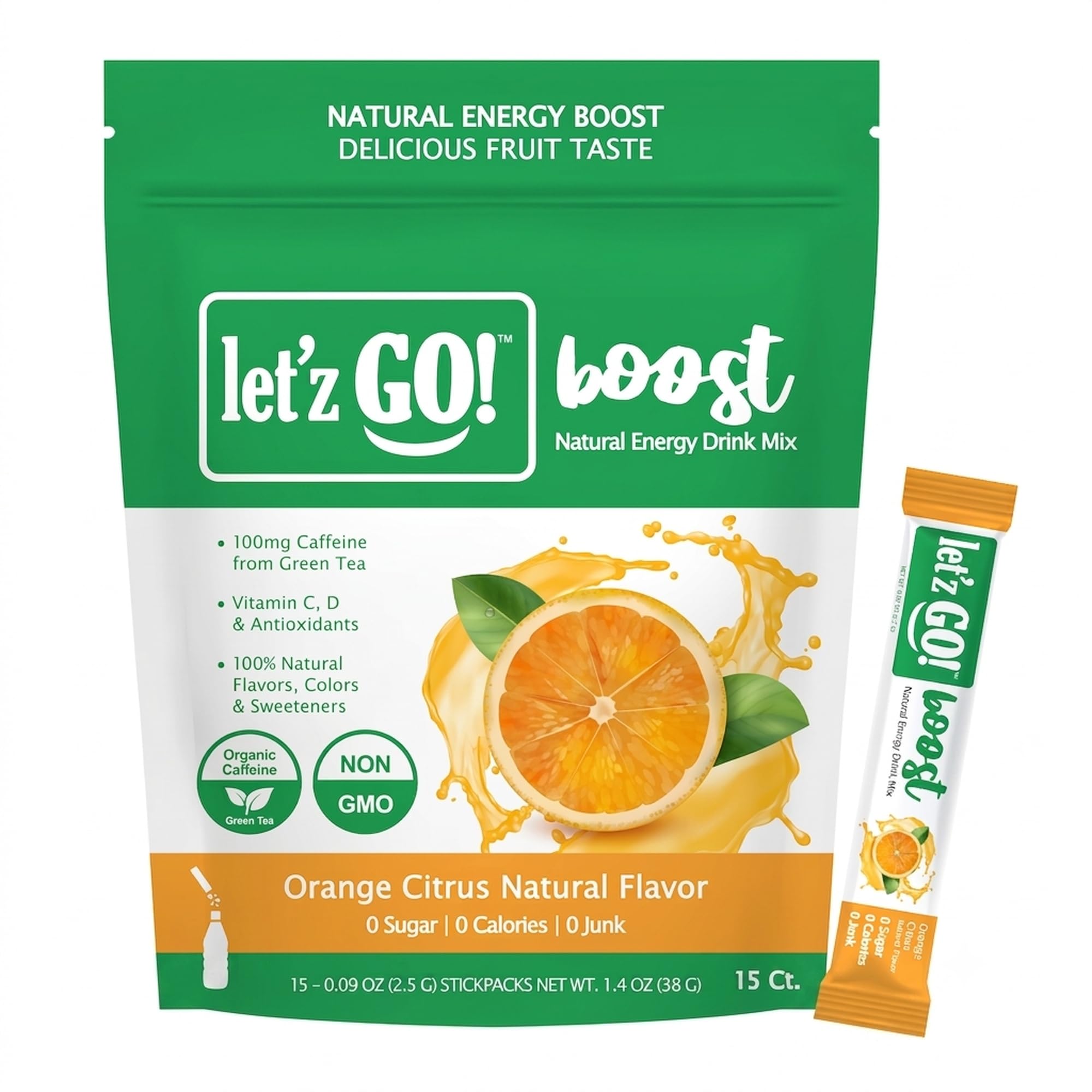 Amazon.com : Let'z Go Clean Energy Drink Mix – Natural Caffeine
