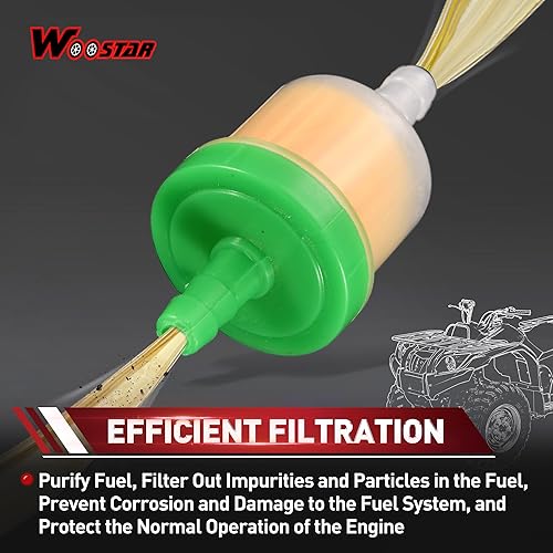 Miniatura 6 de WOOSTAR Reemplazo del interruptor de la manguera del filtro de combustible para 50cc 110cc 125cc 150cc 250cc chino ATV 4 Wheeler Scooter verde