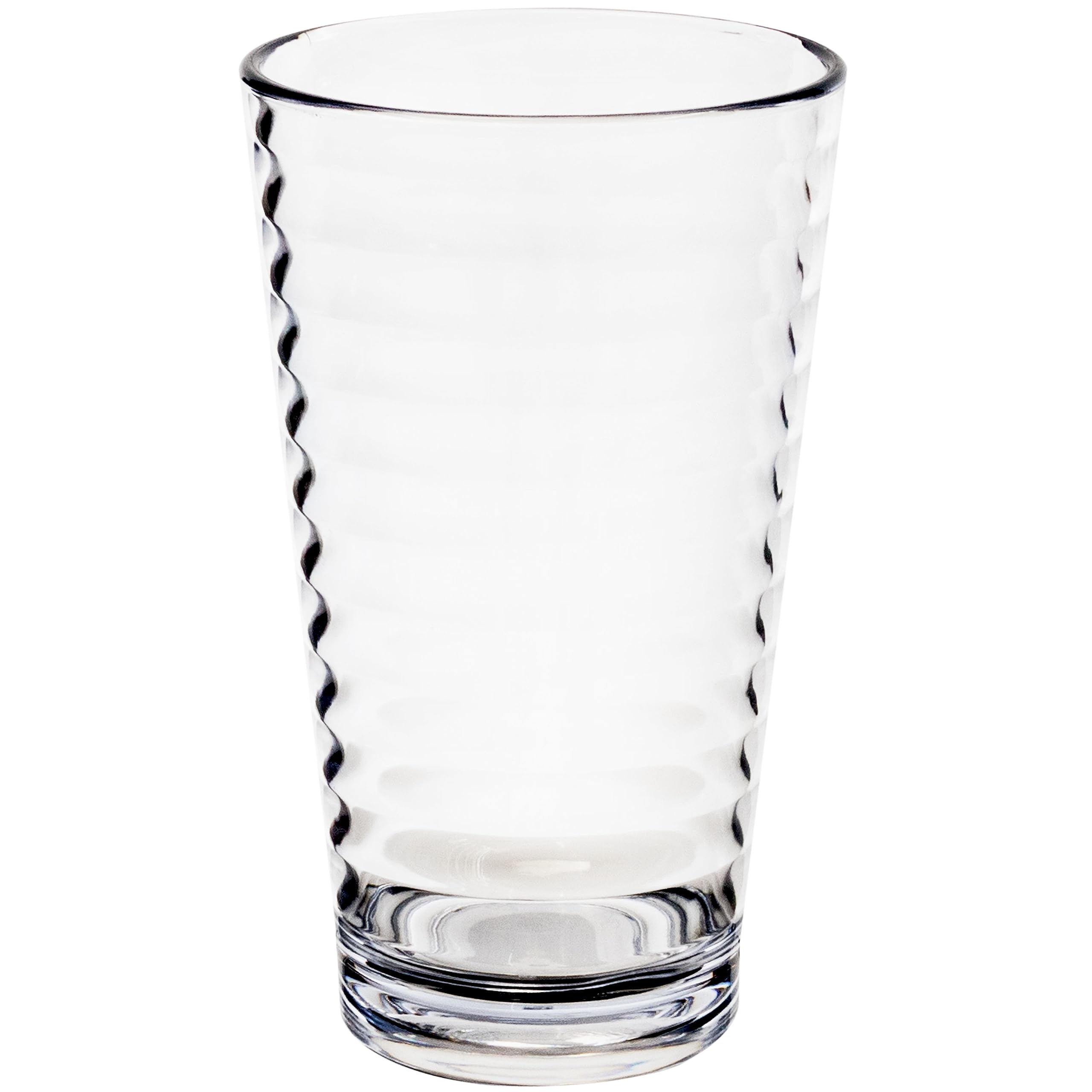 Melamin Geschirr Set 16 Teile elegante Steingut Optik blau mit 400ml klar 4