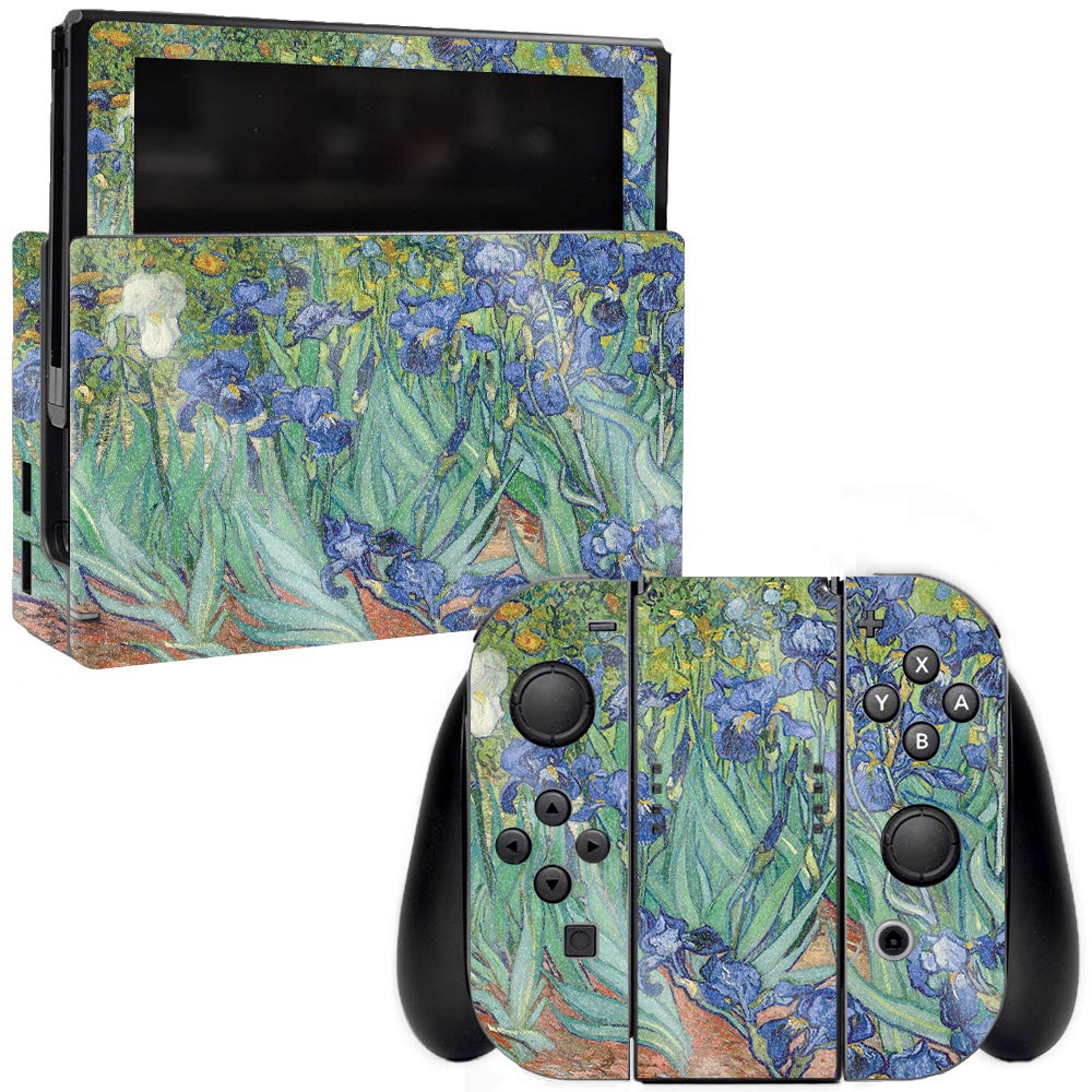 MightySkins Glossy Glitter Skin for Nintendo Switch - Irises | Protective, Durable High-Gloss Glitter Finish | Easy to Apply, Remove, and Change