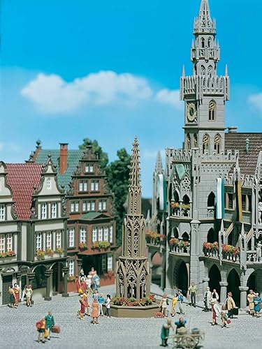 Fuente ornamental de escala HO -- 2-1/8 x 2-1/8 x 5-3/4" 2.2 x 2.2 x 5.7 in