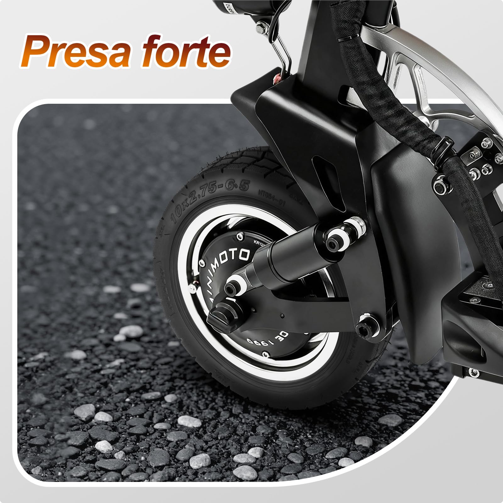 Pneumatici a depressione 10x2.75-6.5 per Speedway 5/Dualtron 3/Zero 10X/VSETT, pneumatici tubeless, pneumatici anteriori/di riserva per skateboard elettrico da 10 pollici