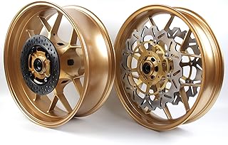 Arashi Disco de disco de roda dianteira traseira e rotor de freio para HONDA CBR600RR 2007-2017 Acessórios de motocicleta CBR 600 RR CBR600 600RR Ouro 2008 2009 2010 2011 2012 2013 2014 2015 2016