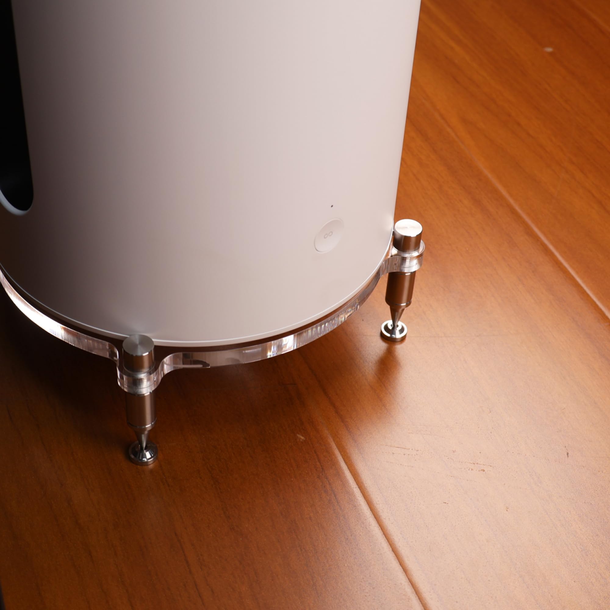 Standfüße, Edelstahl-Lautsprecher-Isolationsfüße für Sonos Sub Mini, Sonos Sub Mini-Ständer, Sonos Sub-Mini-Schreibtischständer, Sub-Mini-Bodenständer (transparent)
