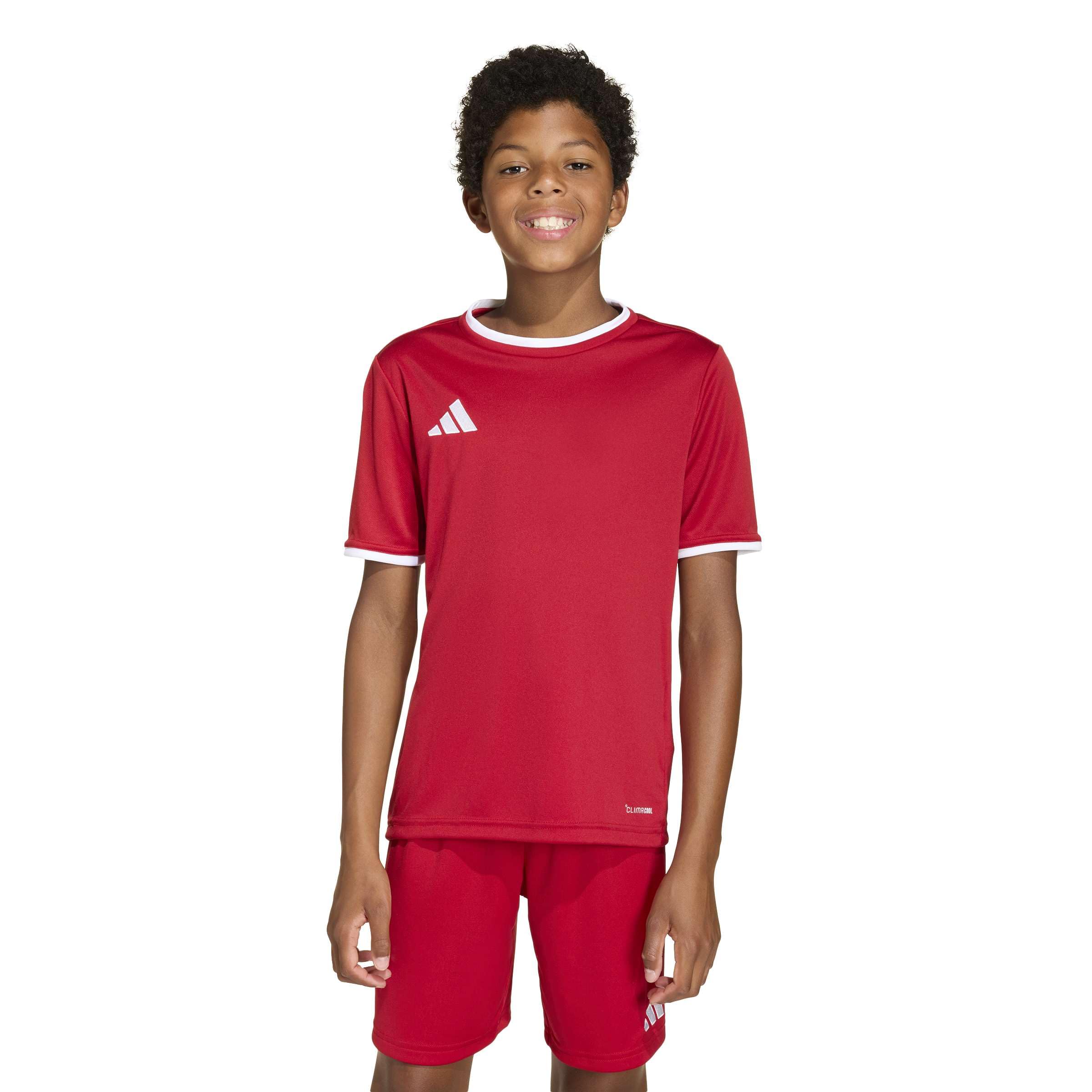 adidas Unisex Kids Entrada26 Jersey Kids Shirt, Team Power red 2/White, 7-8 Years