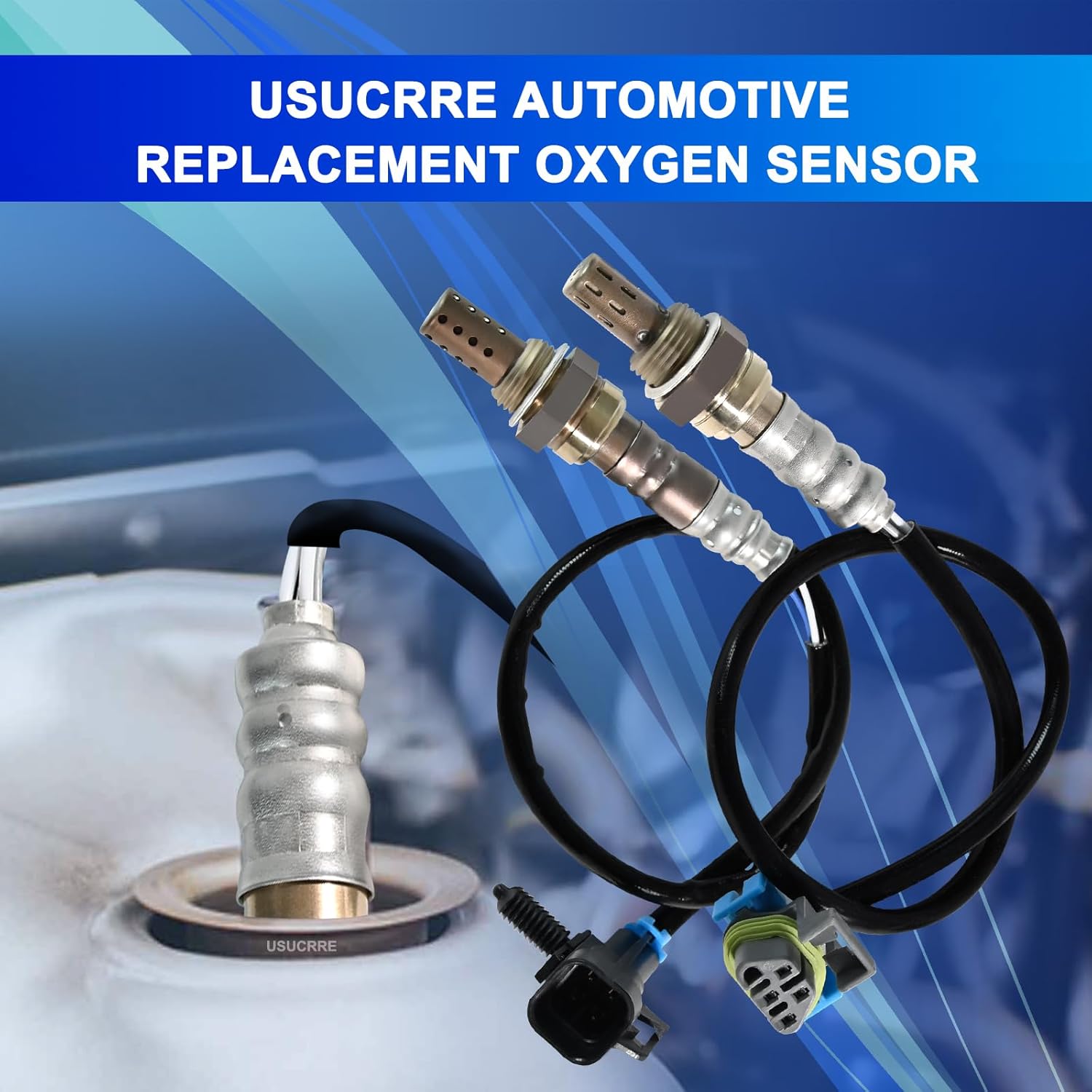 2Pcs 234-4242 234-4251 O2 Oxygen Sensor, Automotive Replacement 02 Sensors Compatible with Chevrolet/Chevy for Equinox 2.4L 2010 2011 2012 2013 2014 for GMC/Terrain 2.4L Upstream Downstream