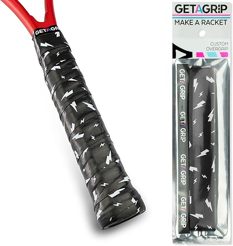 Get A Grip - Cinta de agarre de raqueta de tenis personalizada - Overgrips de tenis antideslizantesde secado rápido - Agarre de raqueta de bádminton