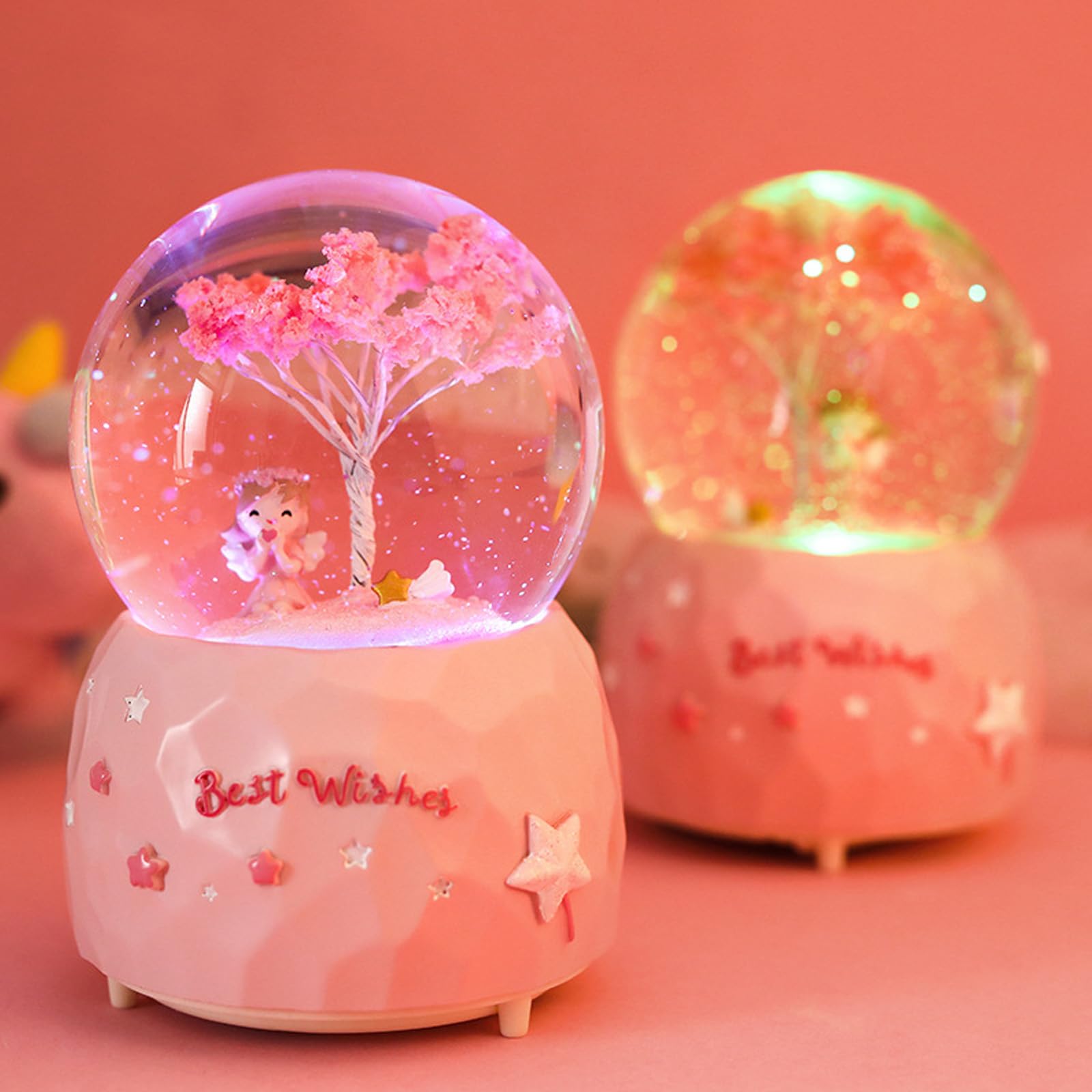 ル・クルーゼ スノードーム 非売品 ピンク Amazon.co.jp: 桜の天使の 