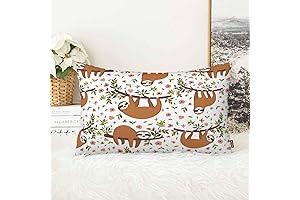 AOYEGO Sloth on Tree Pillowcase: Embrace the Cuteness of the Jungle