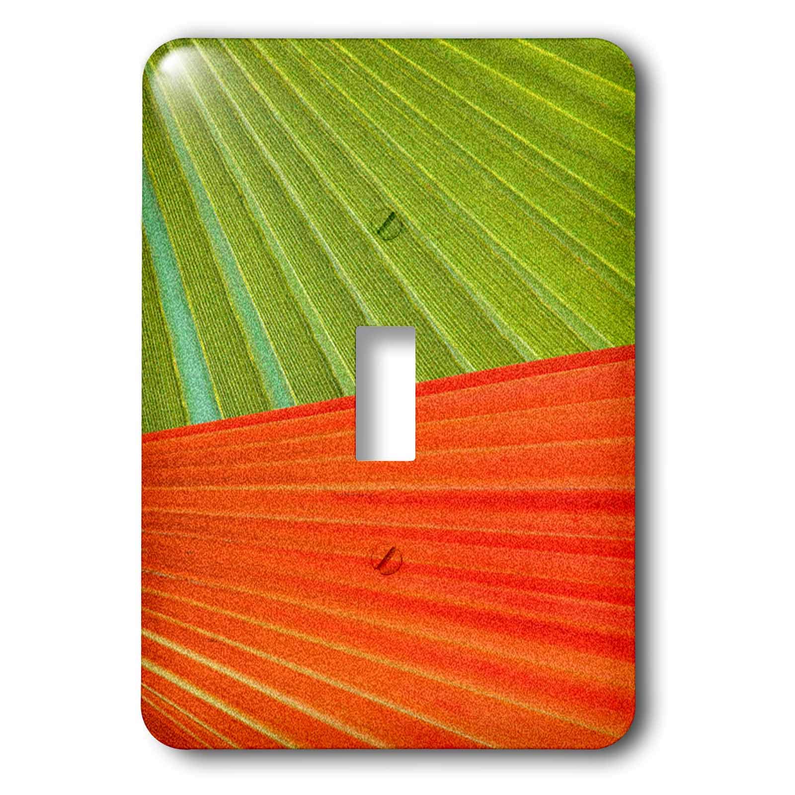 Remplacer plaque blanche par interrupteur à bascule feuilles de palmier vert orange